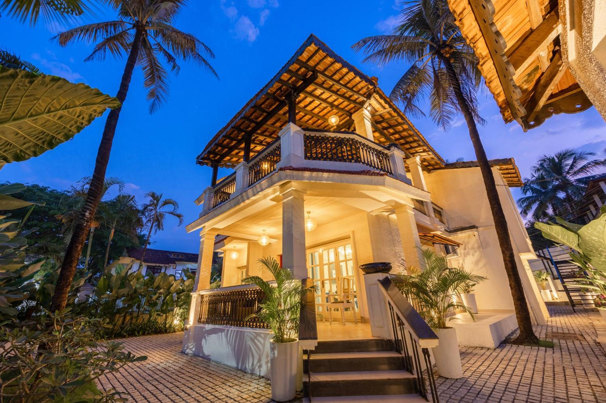 Elivaas 4 Bhk Villa Near Beach With Private Pool & Bar - Casa Boa Vida 坎多林 外观 照片