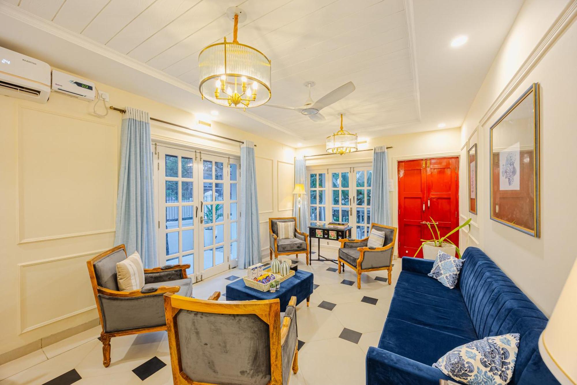 Elivaas 4 Bhk Villa Near Beach With Private Pool & Bar - Casa Boa Vida 坎多林 外观 照片