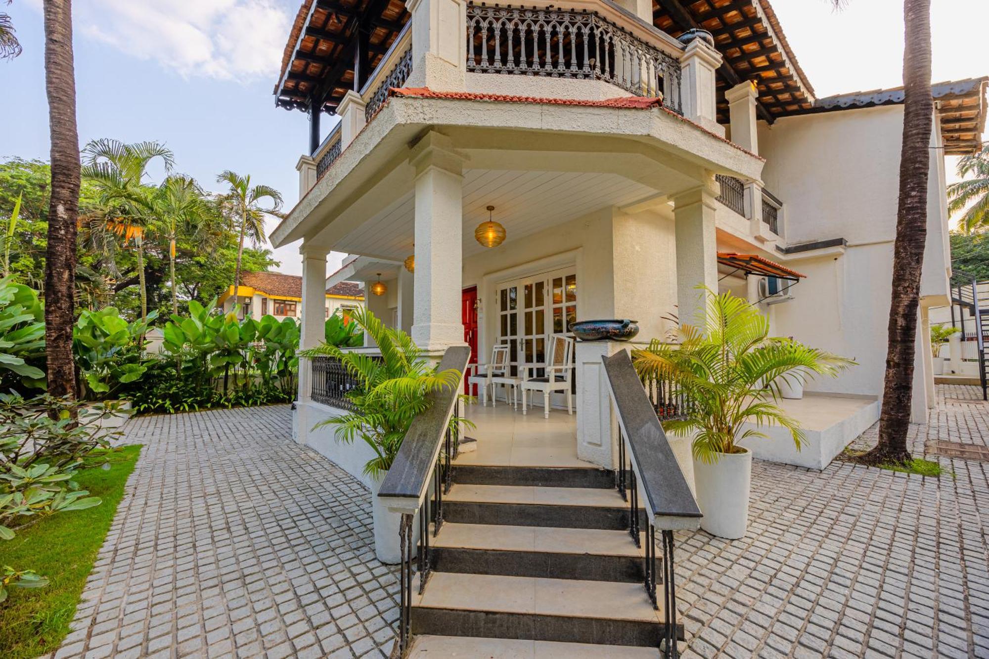 Elivaas 4 Bhk Villa Near Beach With Private Pool & Bar - Casa Boa Vida 坎多林 外观 照片